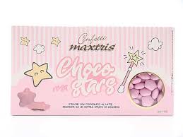 Confetti MAXTRIS CHOCO STAR Rosa 500g – Dolci Delizie