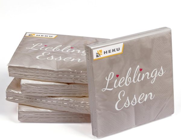 "Lieblingsessen"Servietten 20 Stück 33x33cm Tissue Design
