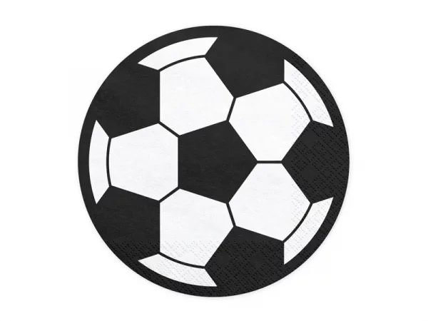 20 Servietten Fußball, 13,5cm