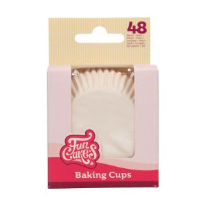 FunCakes Backförmchen weiß 48Stück