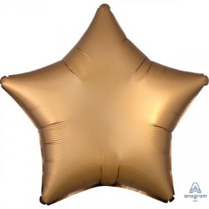 Standard Silk Lustre Gold Folienballon Stern 48cm