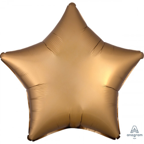 Standard Silk Lustre Gold Folienballon Stern 48cm