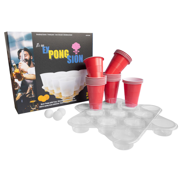 Trinkspiel Beer Pong 27-teilig Plastik