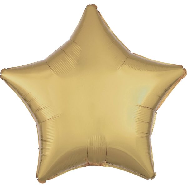 Standard Metallic Gold Folienballon Stern 43cm