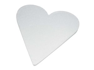 Cake-Masters Cakeboard Herz 35cm silber