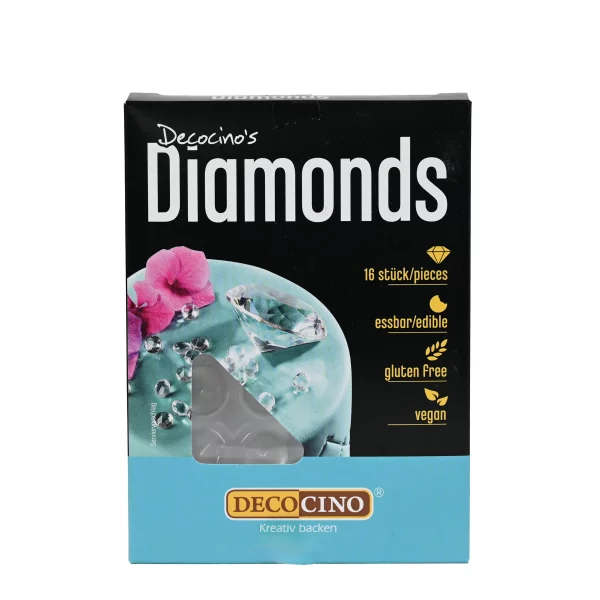 Decocino Essbare Diamanten 16 Stück