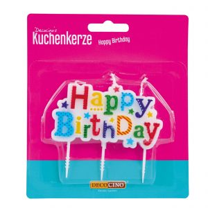 Kuchenkerze Happy Birthday