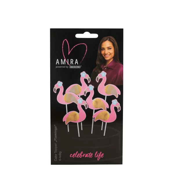 Cake Topper Flamingo 6-tlg. by Amira
