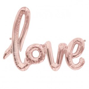 Folienballon Air-Filled "love" Rosegold 73x59cm