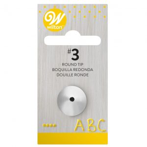 Wilton Decorating Tip Round #3 Spritztülle Rund