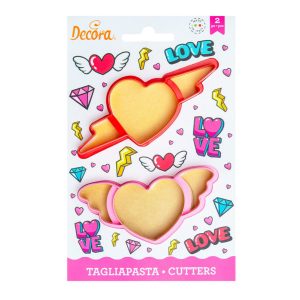 2 Decora Ausstechformen Liebe/ Herz