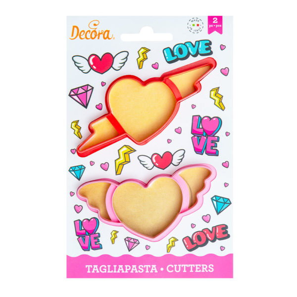 2 Decora Ausstechformen Liebe/ Herz