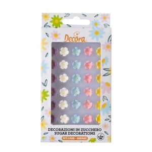 Decora kleine Zuckerblumen bunt