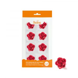Decora Rosen rot 8 Stück