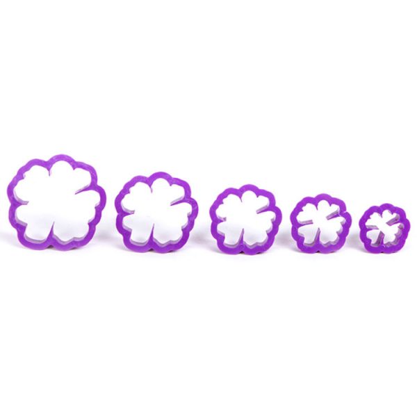 Decora Zuckerpastenausstecher / Ausstechformen Wild Rose Kit, Violett
