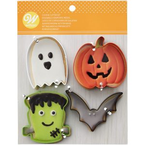 Wilton Ausstechformen Fledermaus/Kürbis/Geist/Frankenstein