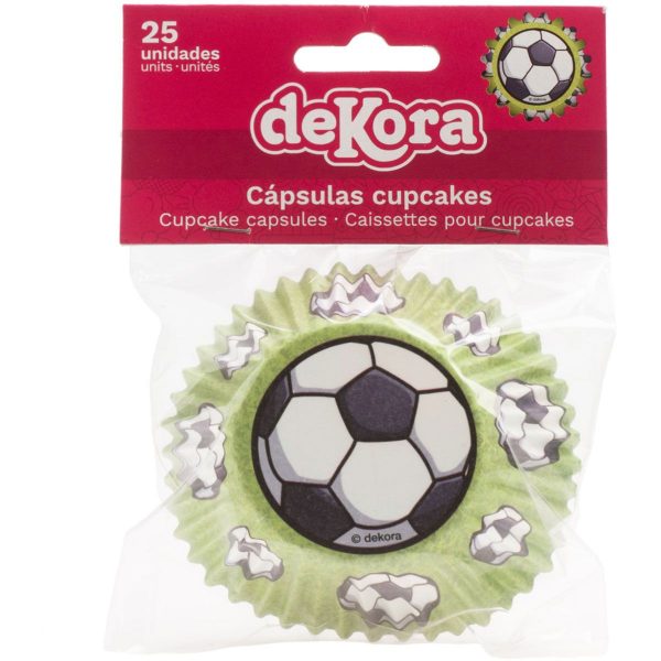 Dekora Fußball Backförmchen pk/25
