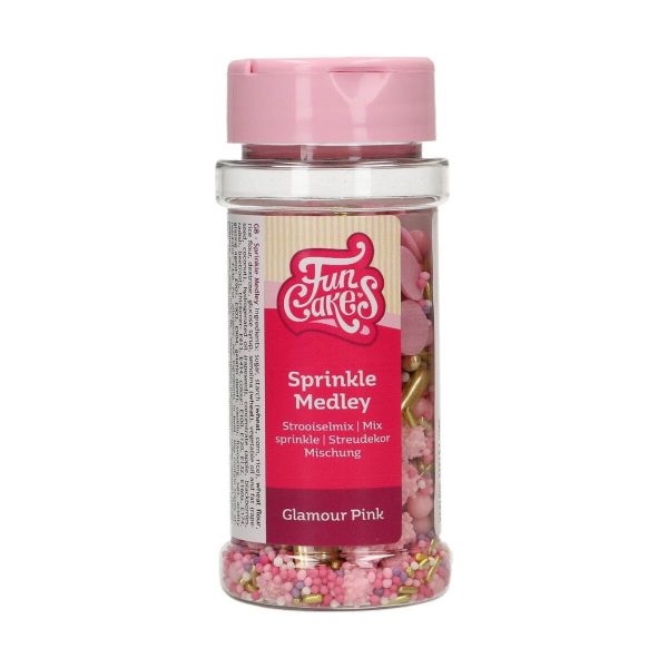FunCakes Sprinkle Medley Glamour Rosa 65 g
