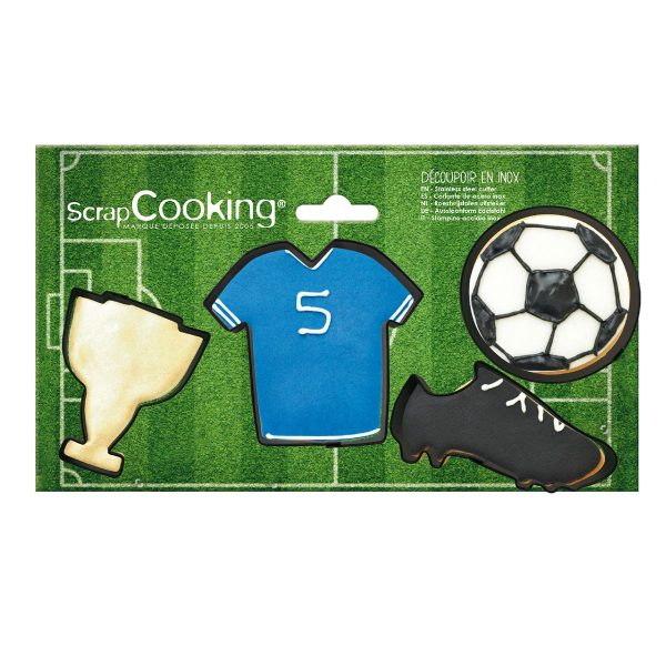 ScrapCooking Ausstechformen Fußball Set/4