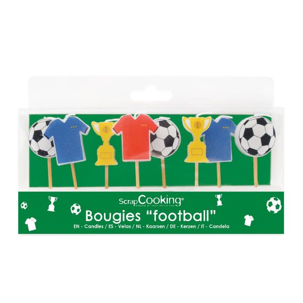 ScrapCooking Kerzen Football Set/ 8