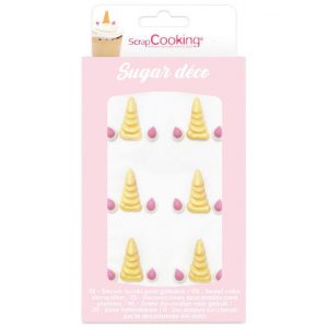 ScrapCooking Sugar Decorations Unicorn Horn & Ohren Set/6