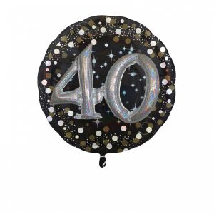 Folienballon Multi Balloon Sparkling silber 40