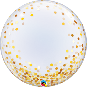 Bubbles "Gold confetti Dots"
