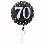 Folienballon "Sparkling Birthday 70" , 43 cm