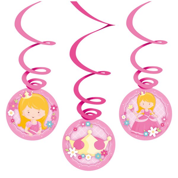 6 Deko-Spiralen My Princess 80cm