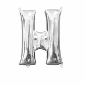 Folienballon Air-Filled "H" silber