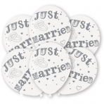 6 Latexballons Just Married