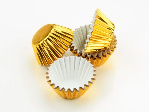 Cake-Masters Pralinenkapseln 25mm gold 60 Stück