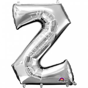 Folienballon Air-Filled "Z" silber