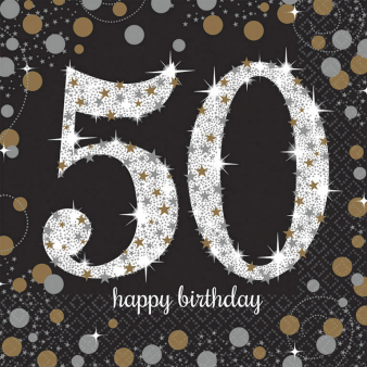 Servietten 50 Sparkling Celebration