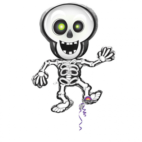 SuperShape "Dancing Skeleton" Folienballon 84 x 74cm