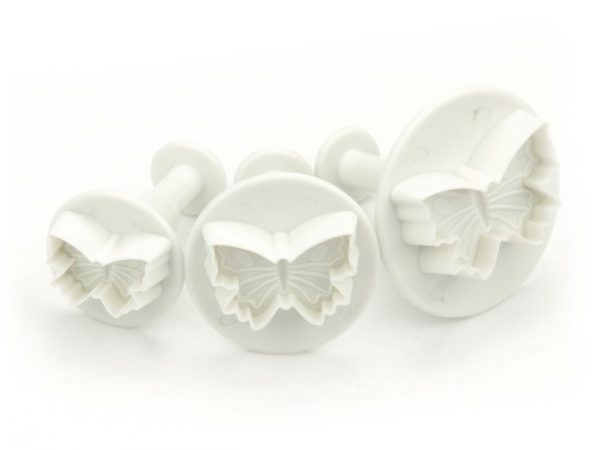 Cake-Masters Ausstecher + Stempel Schmetterling 3er