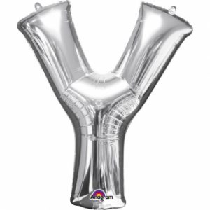 Folienballon Air-Filled "Y" silber