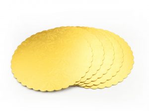 Cake-Masters Cakeboard 22cm gold 5 Stück