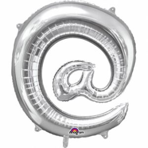 Folienballon Air-Filled "AT-Symbol" silber
