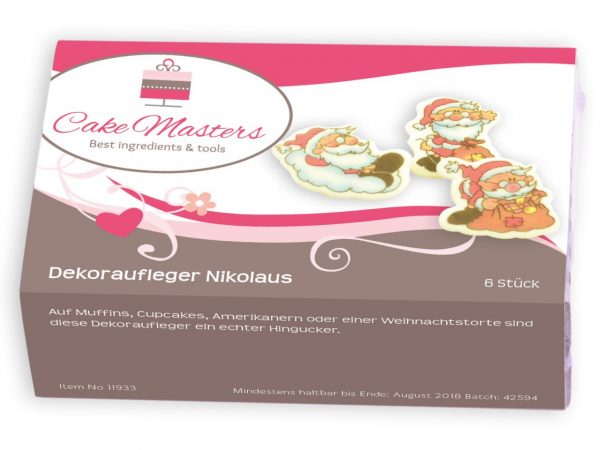 Cake-Masters Dekoraufleger Nikolaus 6 Stück