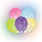 12 Latexballons mit LED-Lichtern sortiert 27,5cm/11"