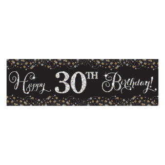 Folienbanner Sparkling Gold Celebrations personalisierbar