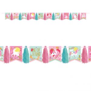 Girlande Fransen Magical Unicorn Papier 304 cm