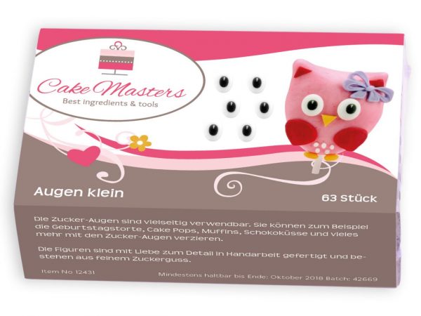 Cake-Masters Augen klein Zucker 63 Stück