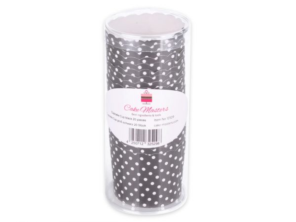 Cake-Masters Cupcake Cup groß schwarz 20 Stück
