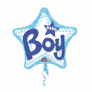 Multi Balloon Baby Boy 81cm