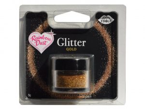 Rainbow Dust Glitzerpulver essbar Gold 5g