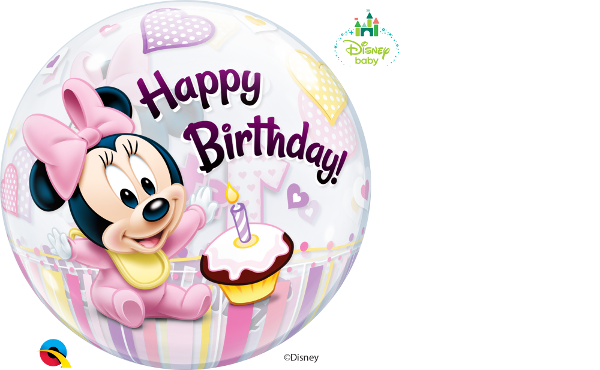 Bubbles "Disney Minnie Mouse 1st Birthday"