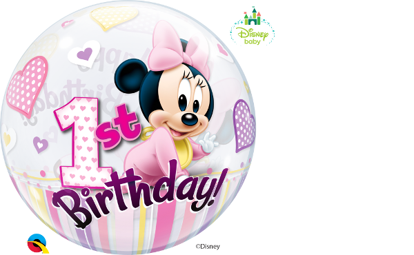 Bubbles "Disney Minnie Mouse 1st Birthday"