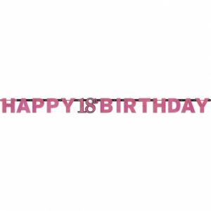 Partykette 18 Sparkling Celebration Pink